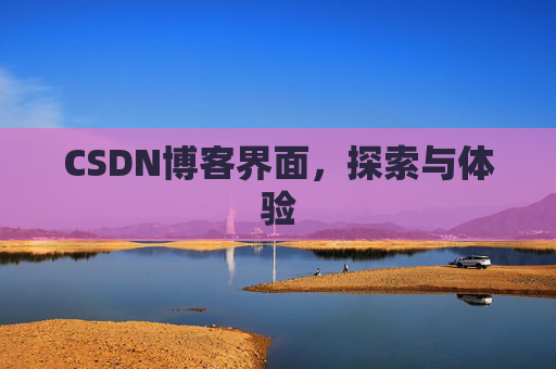 CSDN博客界面，探索与体验
